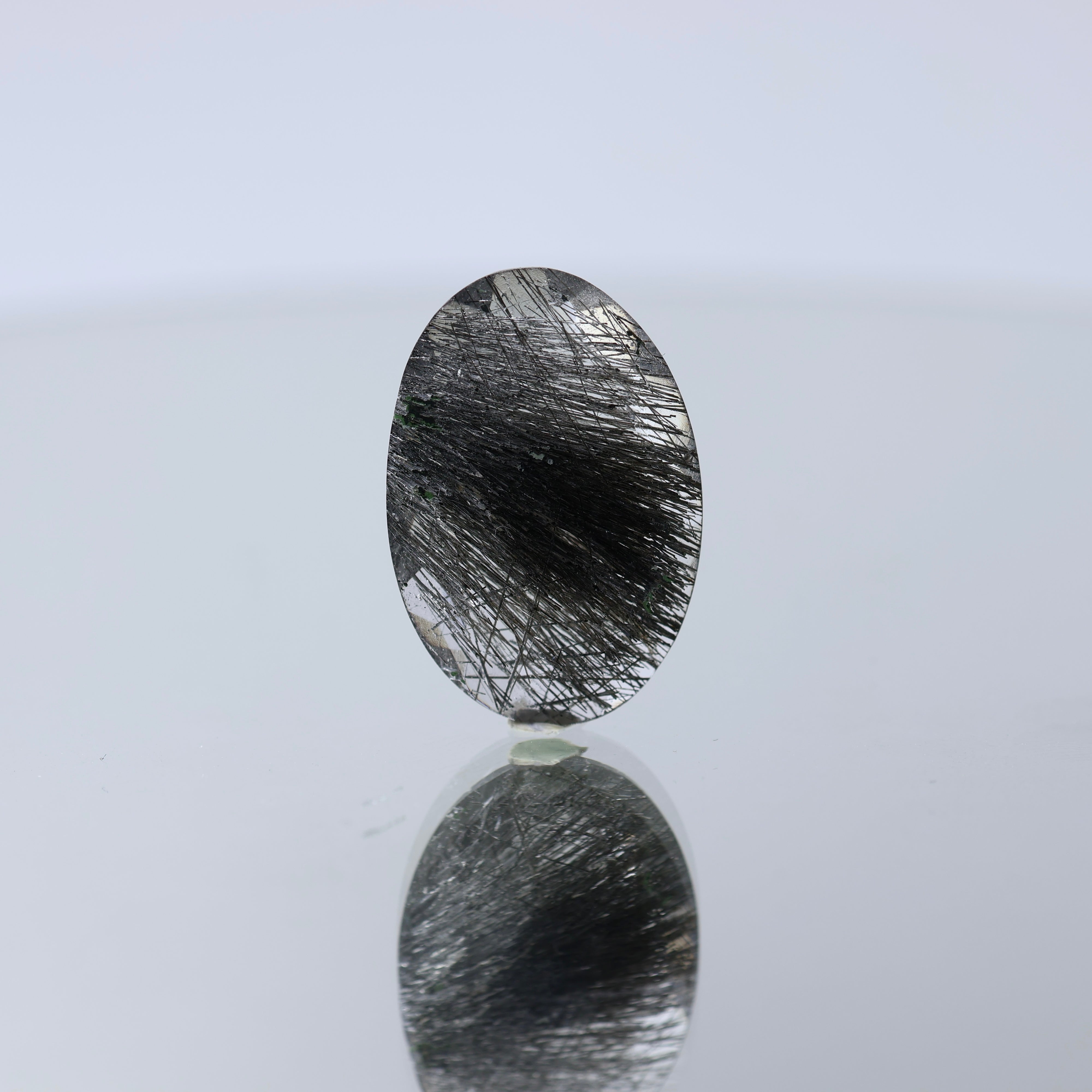 Natural Indian Black Rutile Quartz 15 CT – 100% Untreated | Certified Loose Gemstone | Buy Online in UAE