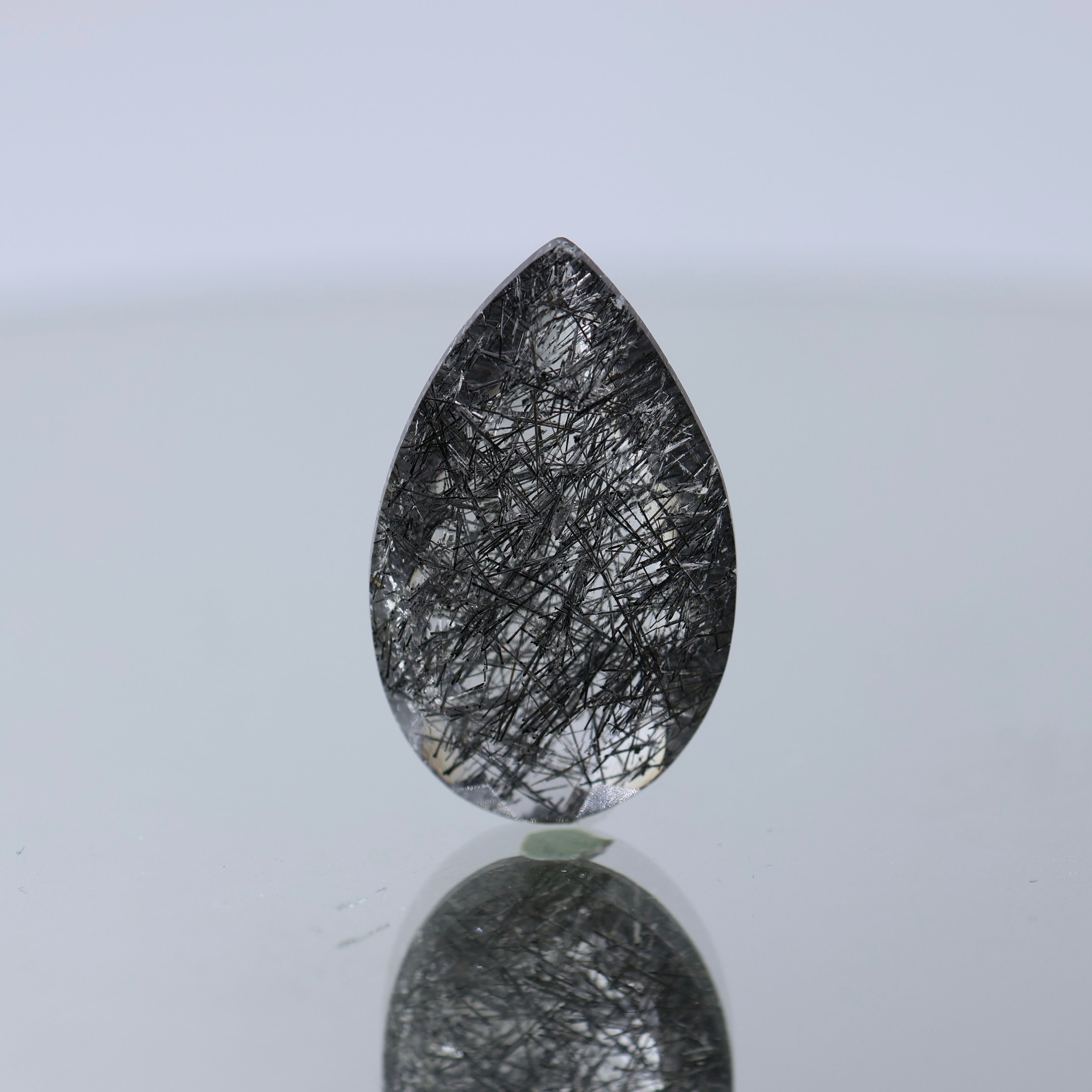 Natural Indian Black Rutile Quartz 16 CT – 100% Untreated | Certified Loose Gemstone | Buy Online in UAE