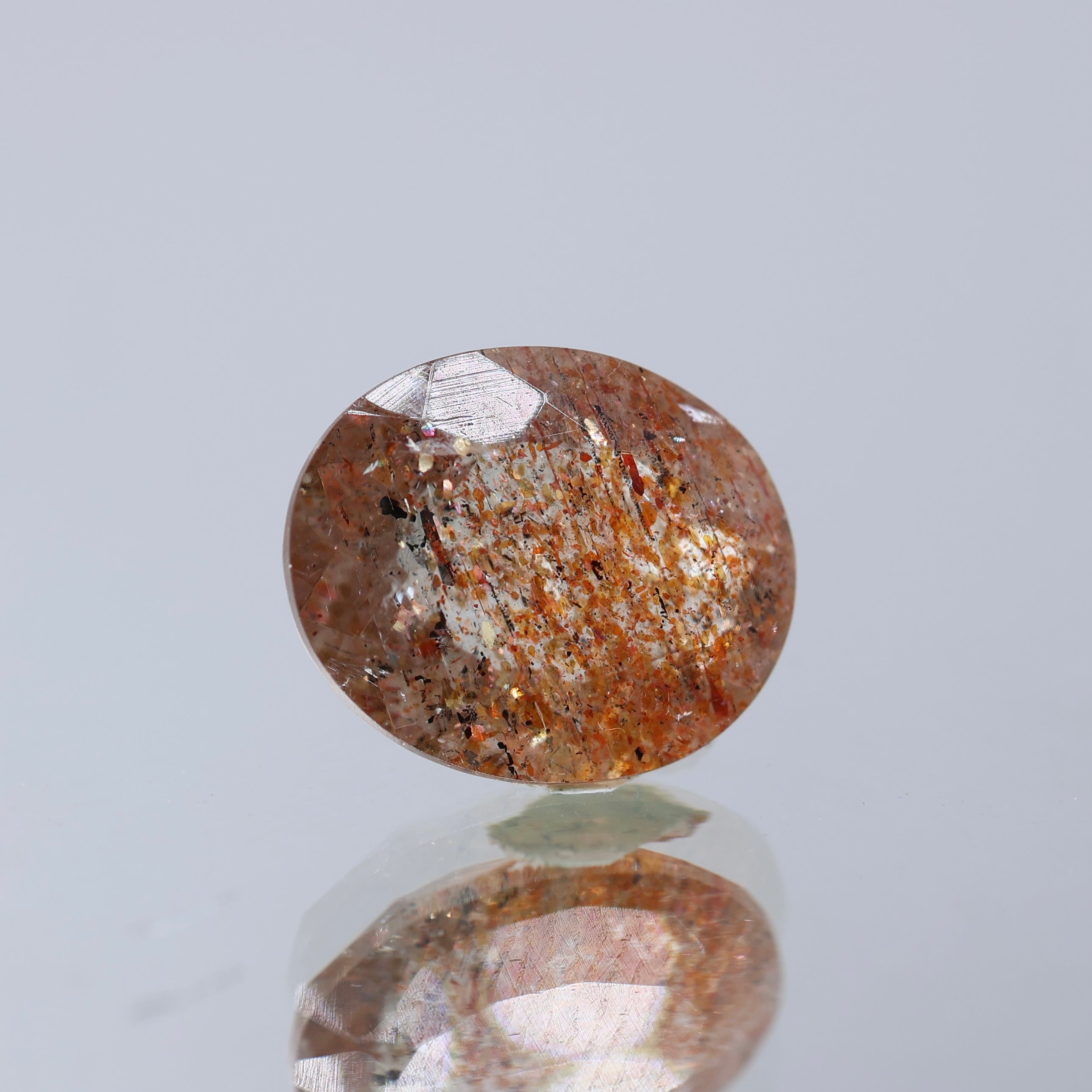 Natural Sunstone 4 CT – Light Peach Orange | Certified Loose Gemstone | Gemttorae