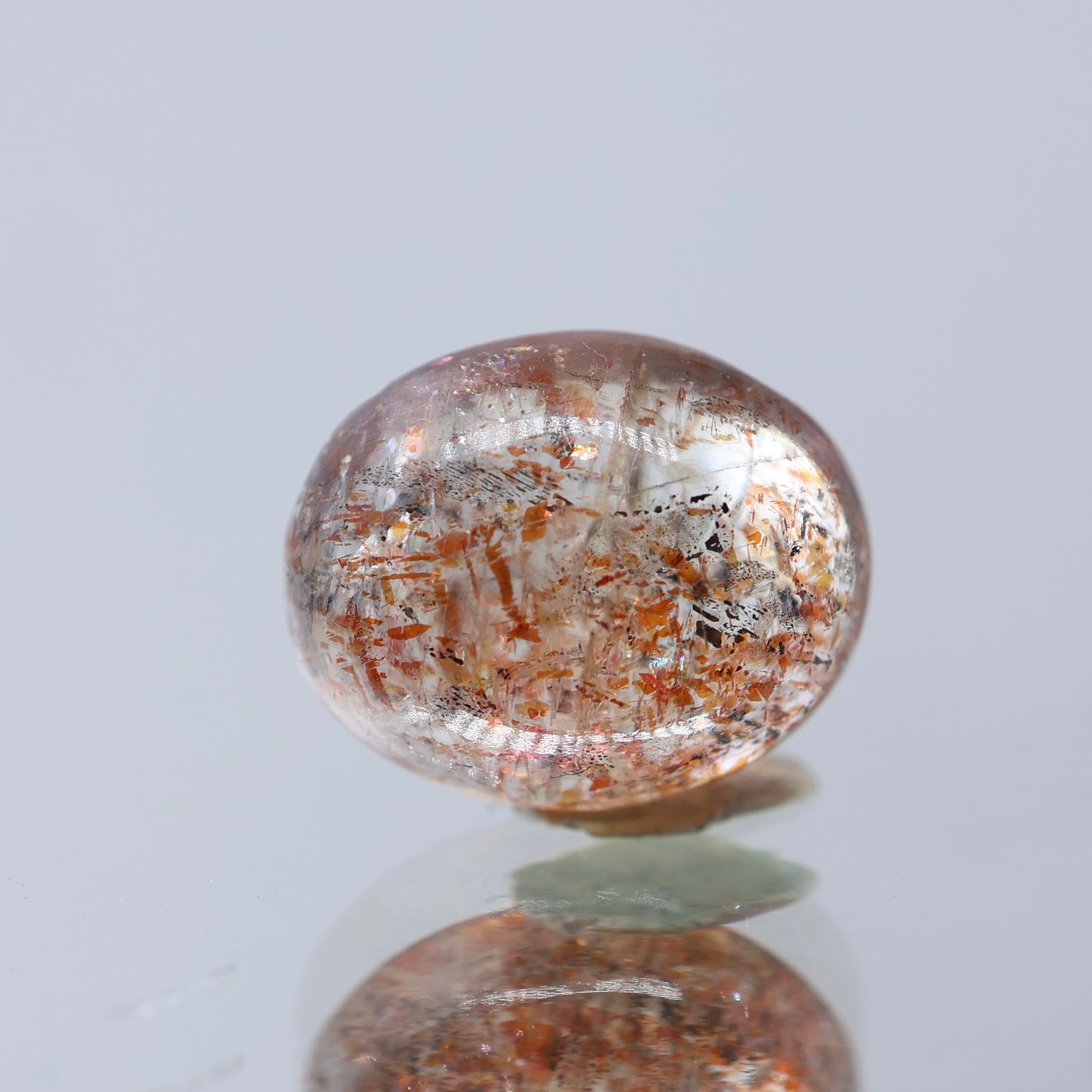 Natural Sunstone 4 CT – Light Peach Orange | Certified Loose Gemstone | Gemttorae