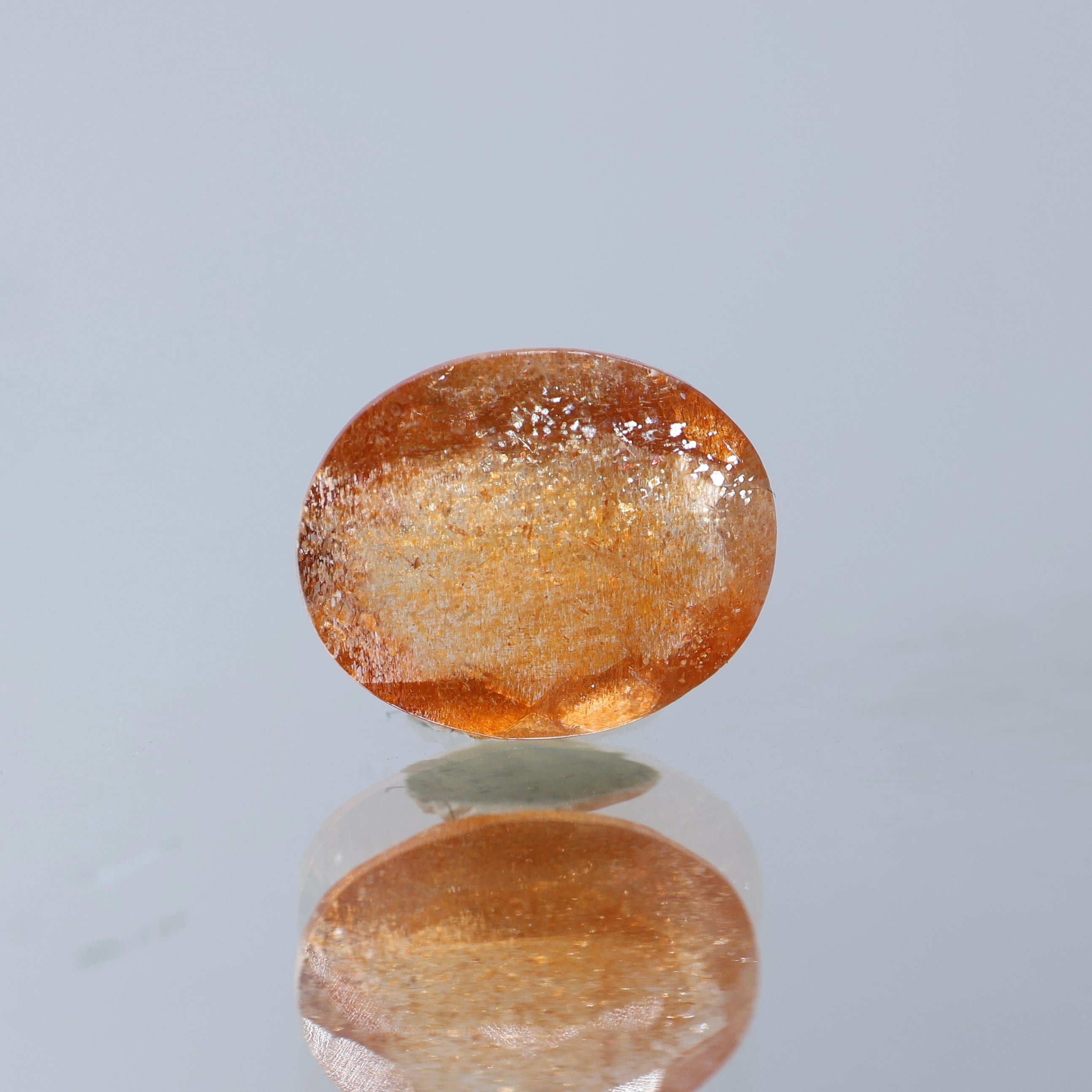 Natural Sunstone 5 CT – Light Peach Orange | Certified Loose Gemstone | Gemttorae