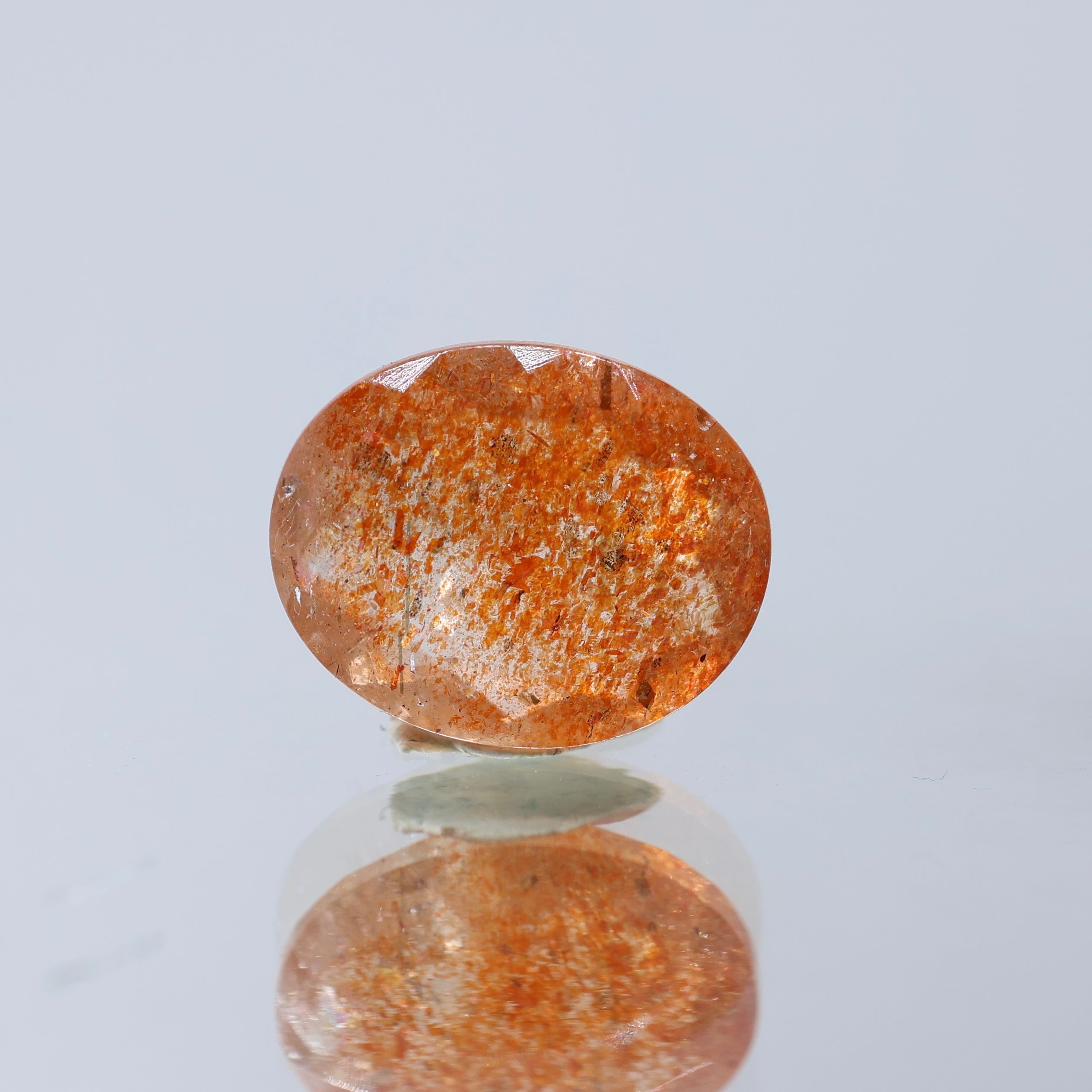 Natural Sunstone 3.1 CT – Light Peach Orange | Certified Loose Gemstone | Gemttorae