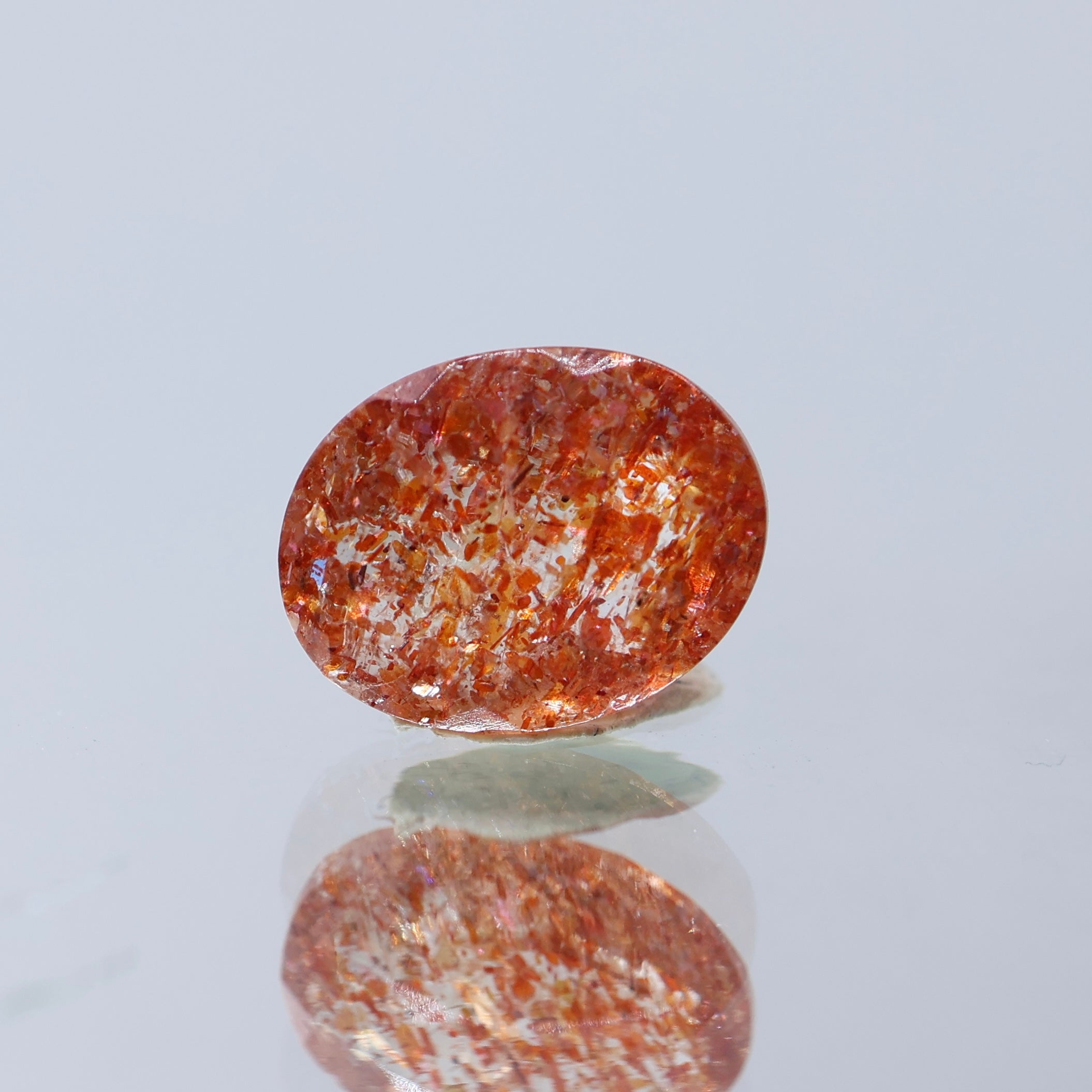 Natural Sunstone 5 CT – Light Peach Orange | Certified Loose Gemstone | Gemttorae