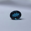 High-quality blue topaz stone with excellent clarity