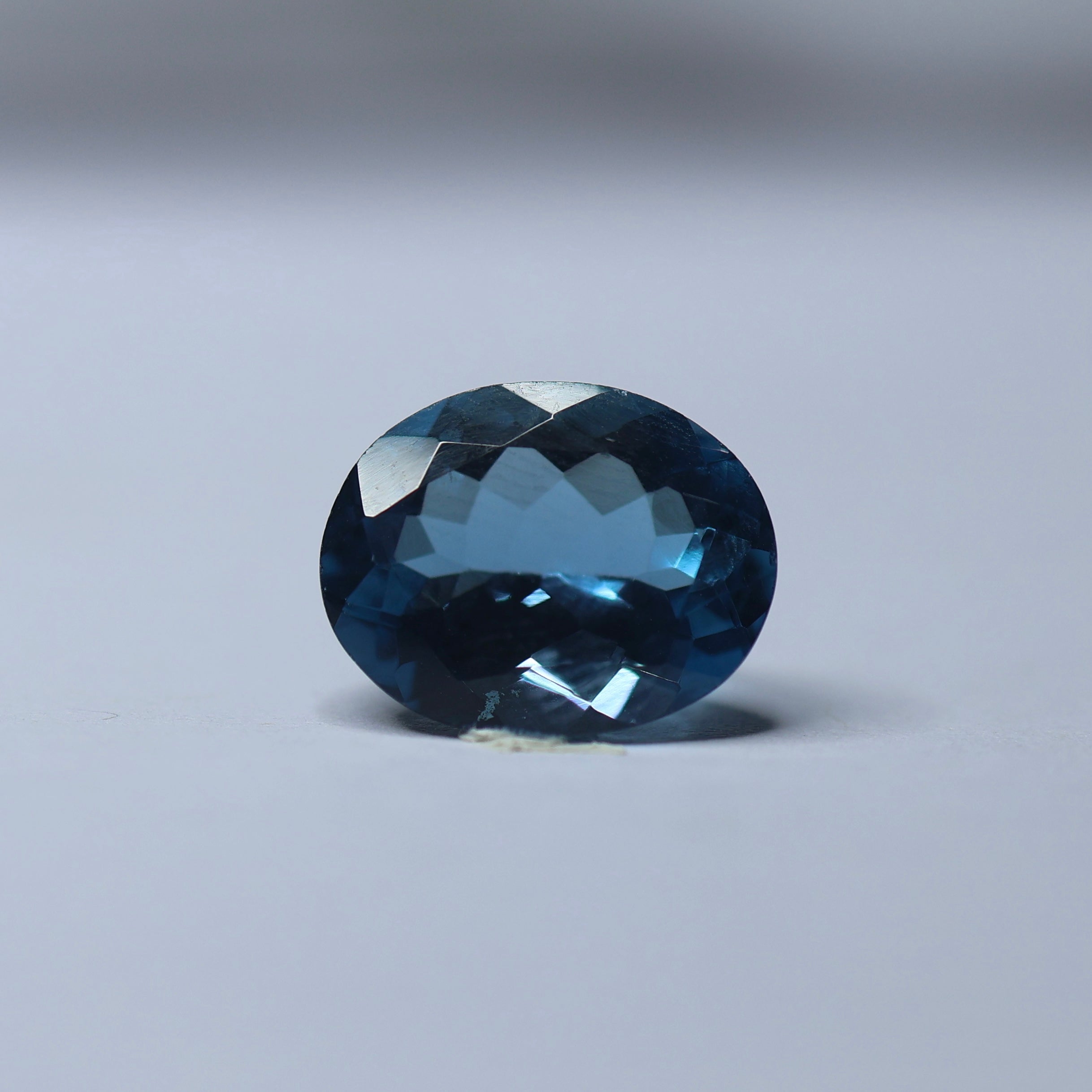 natural blue topaz gemstone