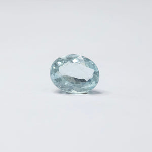 Natural Aquamarine Crystal Light Ice Blue Certified Gemstone
