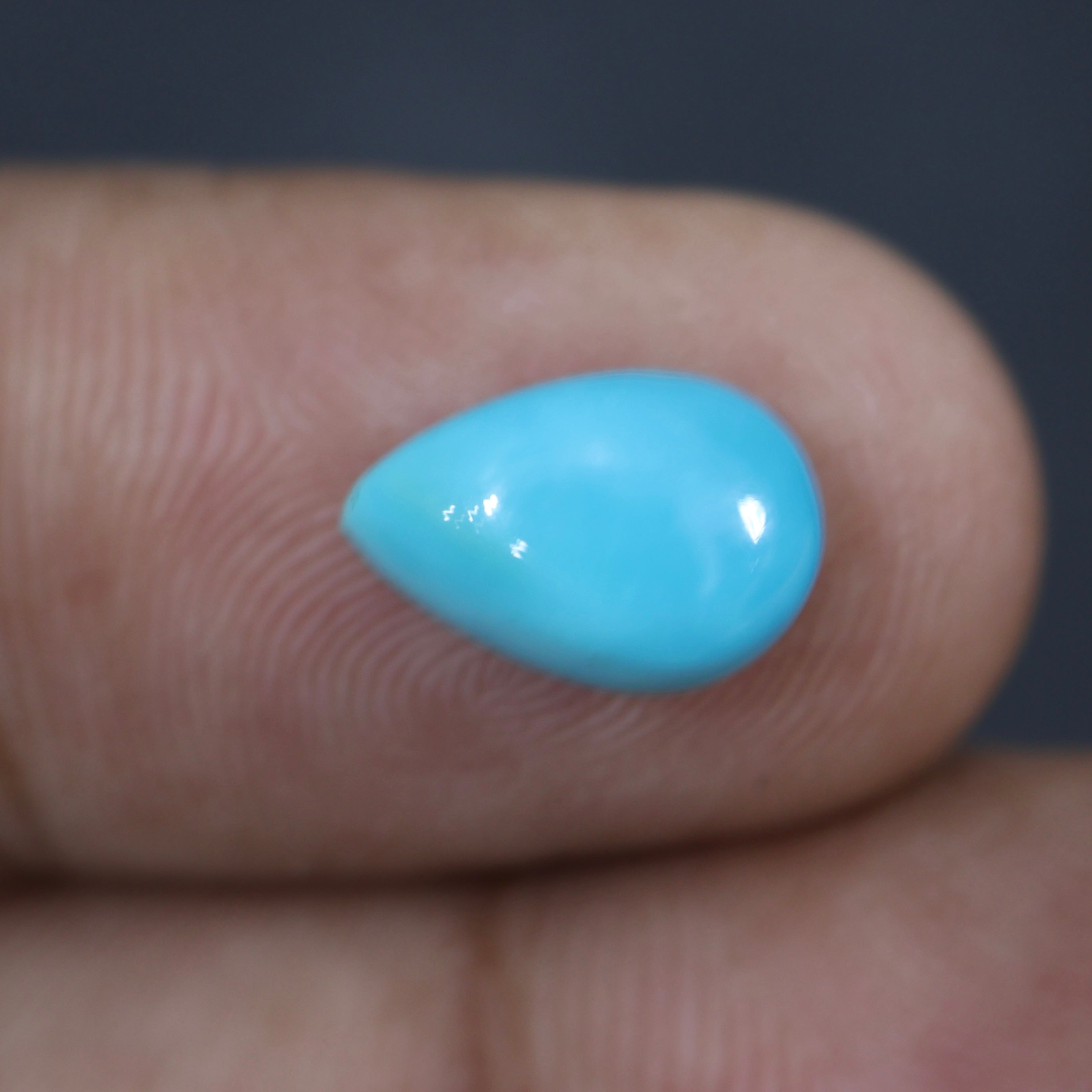 Blue Turquoise Gem Certified Natural Gemstone