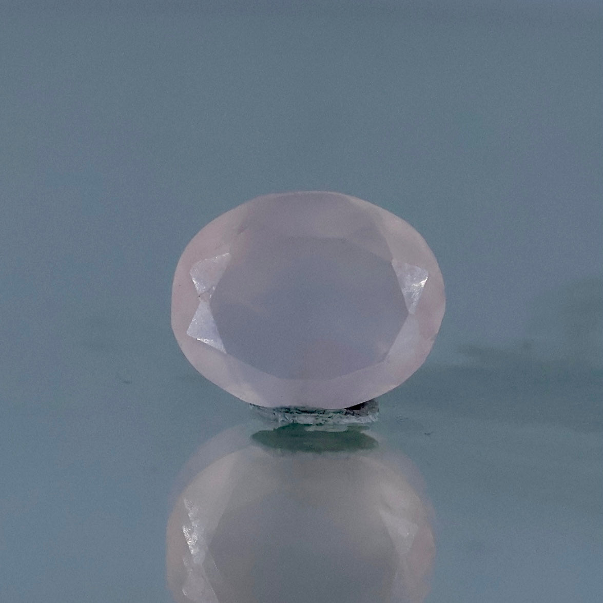 Natural Rose Quartz Crystal Close Up