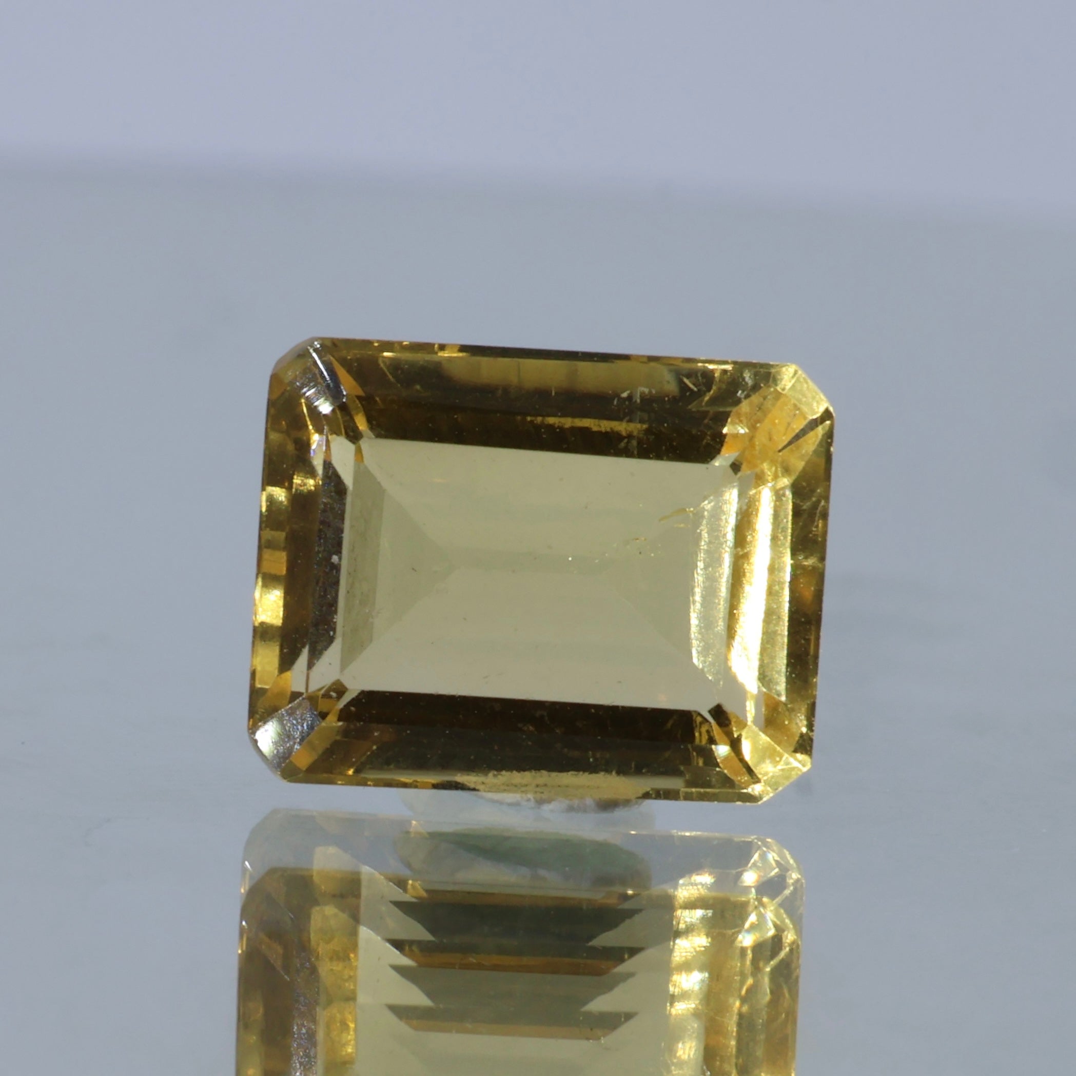 Natural Citrine Gemstone Close Up with Premium Citrine Quartz Clarity