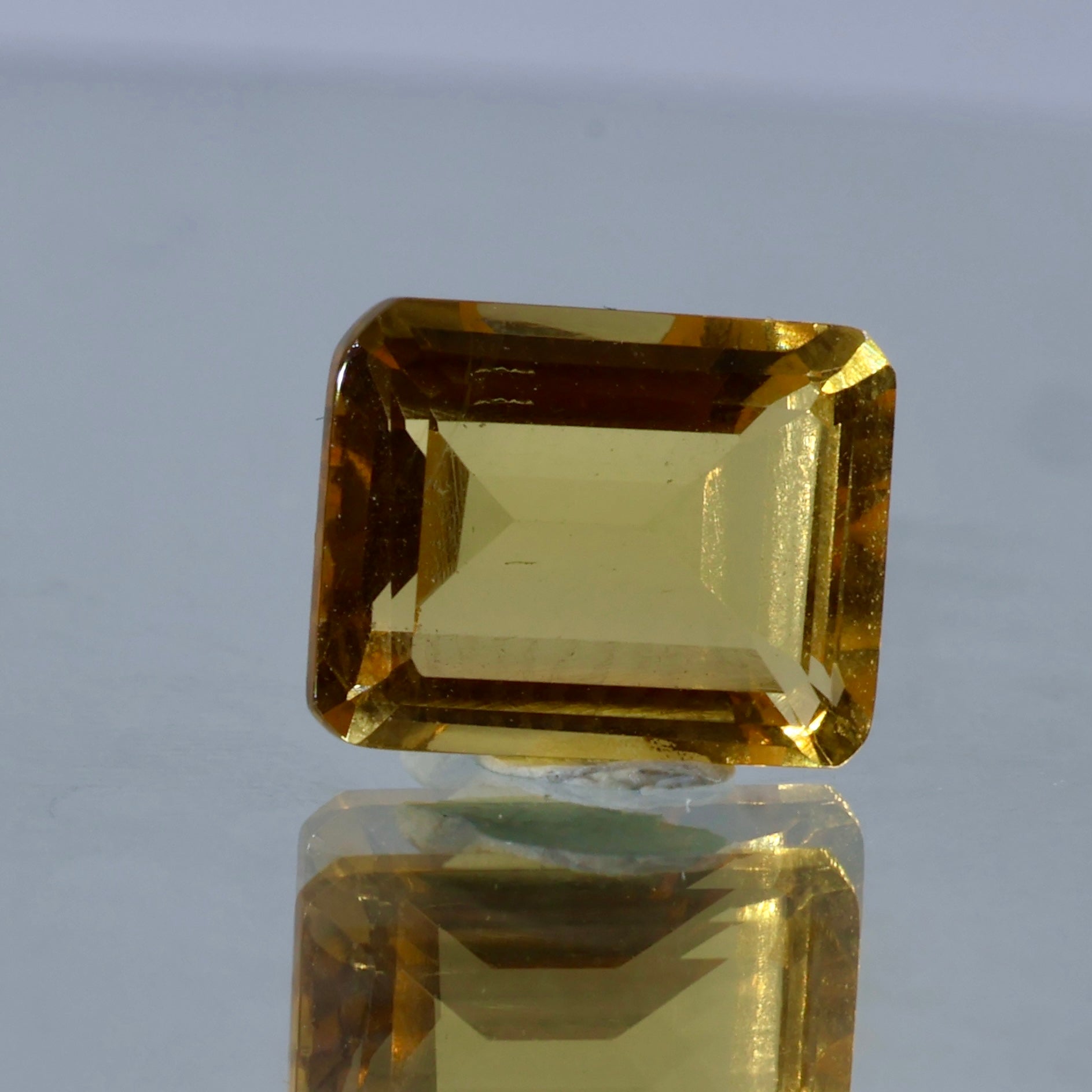 Raw Citrine and Faceted Citrine Gemstone