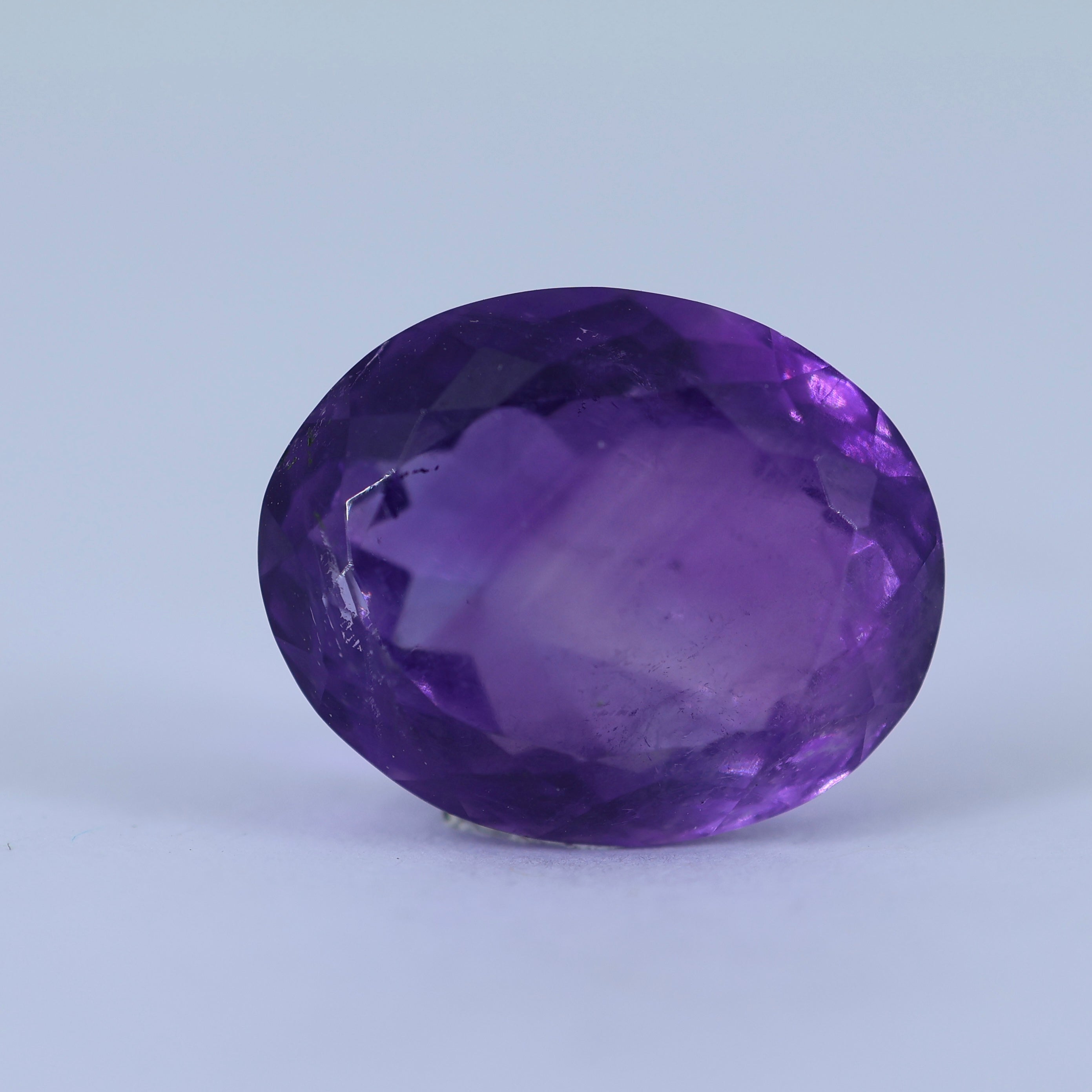 Natural African Amethyst certified purple amethyst gemstone