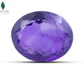 Front view of Amethyst Crystal with radiant violet finish