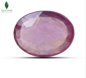Natural Manik stone with exceptional transparency