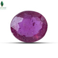 Natural Ruby crystal with polished white surface