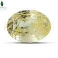 Natural yellow sapphire pukhraj stone with certification