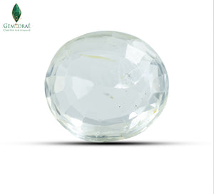 Oval Yellow Sapphire gemstone with rich golden hue