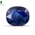 Polished Blue Sapphire stone with elegant faceted finish