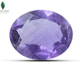 Front view of Amethyst Crystal with rich violet gemstone finish