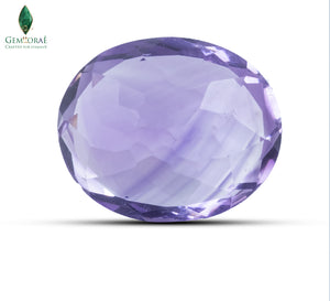 Back view of Purple Amethyst highlighting natural brilliance