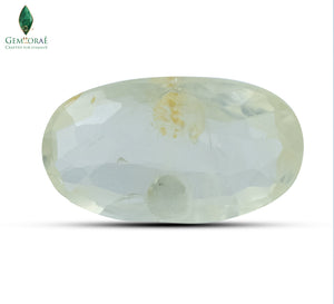 Yellow sapphire gemstone side pose