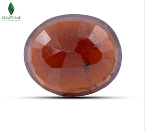 Back view of African Garnet displaying natural internal patterns