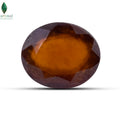 Top view of African Gomed Ratna with natural honey-orange colour
