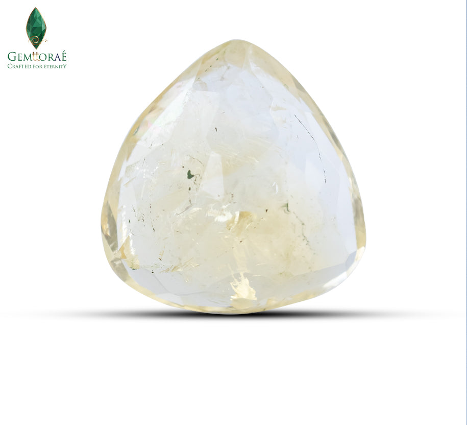 Certified Natural Citrine showing authentic crystal structure