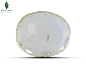High-magnification view of Citrine Gemstone revealing authentic inclusions