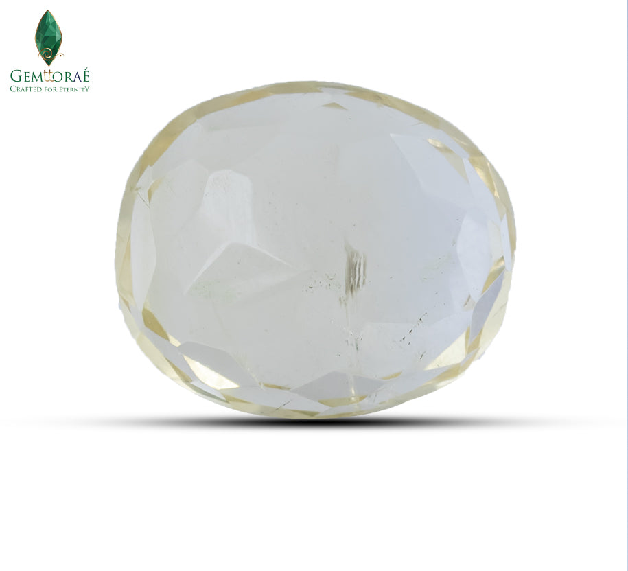 High-magnification view of Citrine Gemstone revealing authentic inclusions
