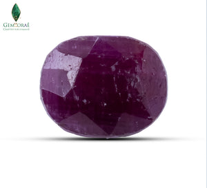 Front view of Manik Stone with a naturally rich earthy red surface