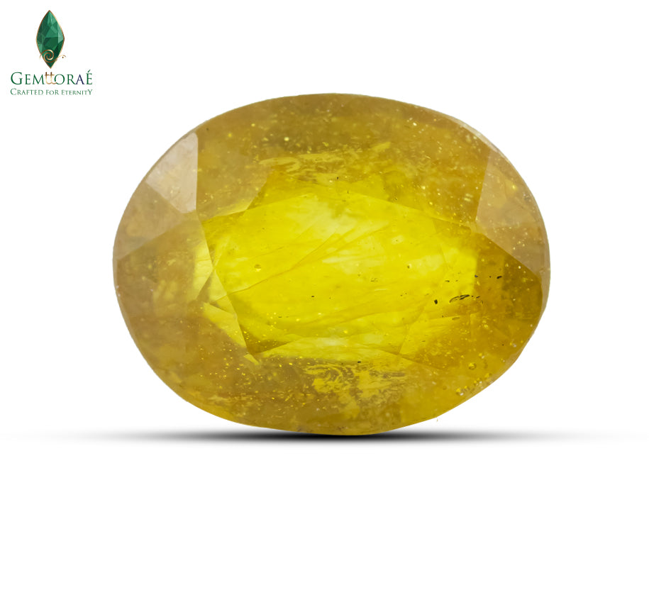Bangkok Yellow Sapphire Thailand with Glass Filling Enhancement