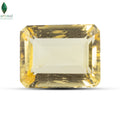 Close-up of Brazilian Citrine Gemstone showing natural golden brilliance
