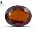 Close-up of Certified African Garnet showing natural honey-orange