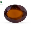 Top view of certified African Gomed Ratna with natural honey-orange colour