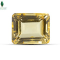 Close-up of Certified Brazilian Citrine Gem showing natural golden brilliance