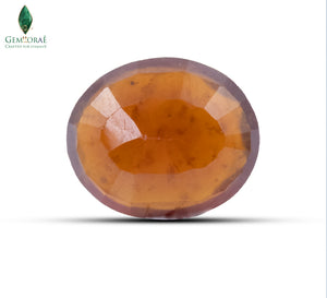 Certified Garnet Gemstone showing natural clarity and brilliance