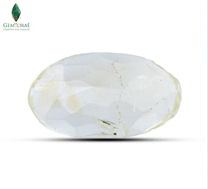 Back view of certified Citrine Crystals displaying natural texture