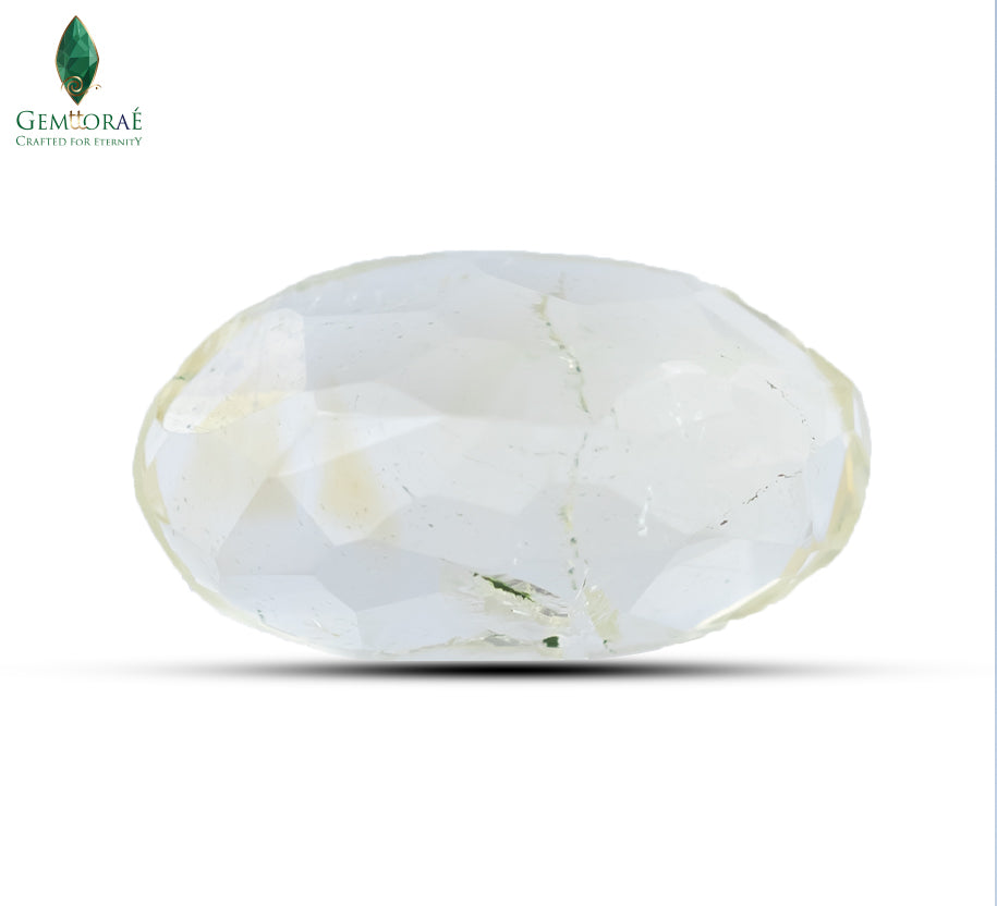 Back view of certified Citrine Crystals displaying natural texture