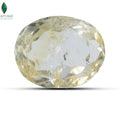 Natural Citrine photographed under soft daylight showing golden transparency