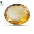 Close-up of Natural Citrine showing deep amber transparency