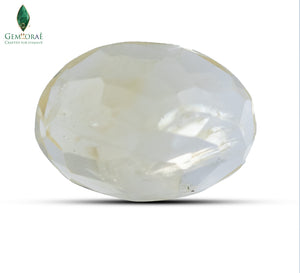 Enlarged surface detail of Citrine Gemstone with natural patterns