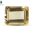 Front profile of Natural Brazilian Citrine showing radiant golden colour