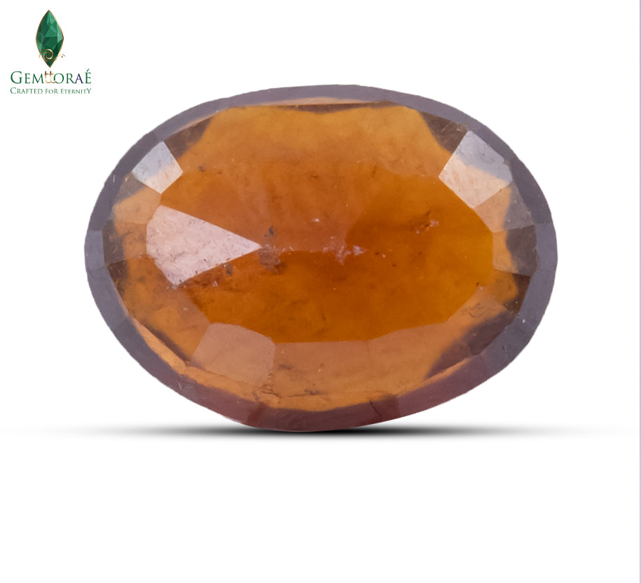 garnet gemstone back side 