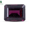 Front view of Garnet Gemstone with elegant faceted cut