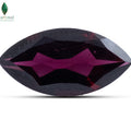 Front view of Garnet Gemstone with rich red color
