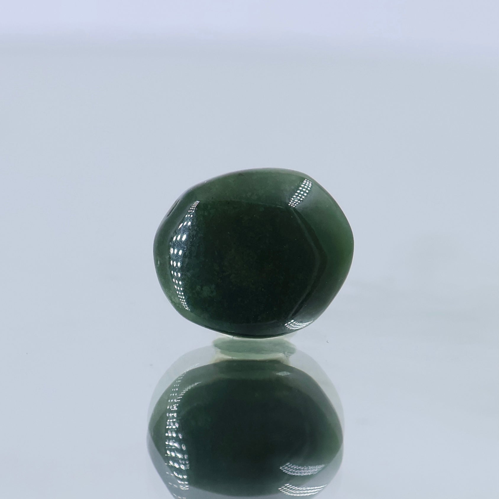 Bloodstone with deep green colour and red inclusions