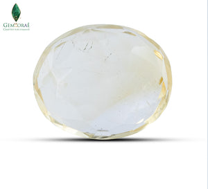 Authentic Citrine Gemstone displaying natural clarity