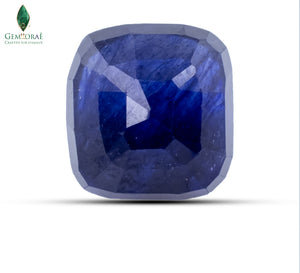 Natural Blue Sapphire displaying a rich deep blue colour