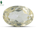 Front view of Natural Citrine with warm golden-yellow colour
