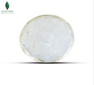 Back view of Natural Citrine displaying authentic mineral texture